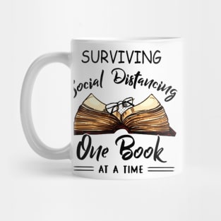 Surviving Social Distancing One Book At A Time Mug
